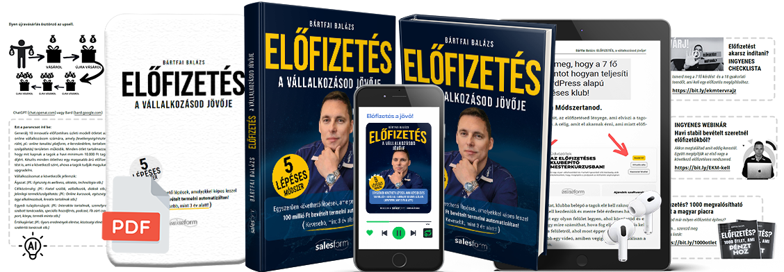 Előfizetés a vállalkozásod jövője könyv csomag